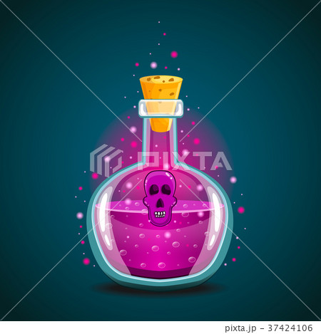 Bottle of magic elixir with skull-2 Bottle of magic elixir with skull-2 37424106