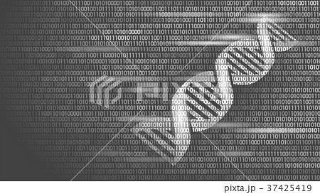 DNA binary code future computer technology concept 37425419
