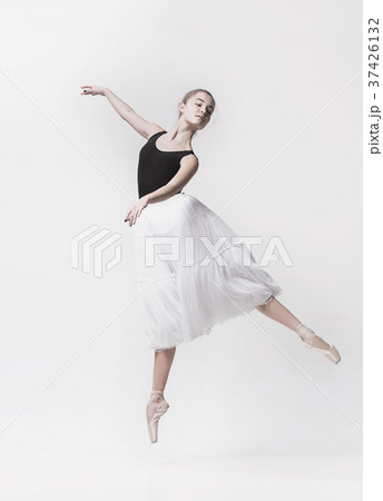 Young classical dancer isolated on white 37426132