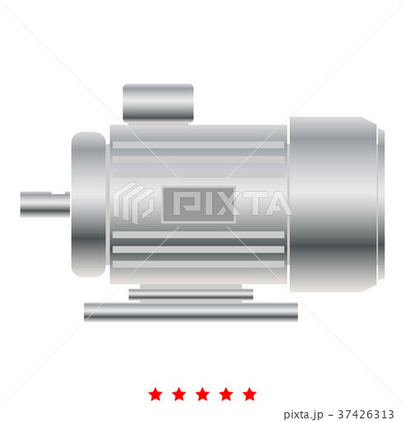 Electric motor icon Illustration color fill style Electric motor icon Illustration color fill style 37426313