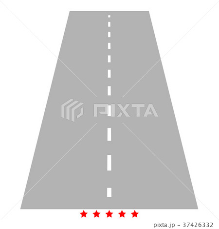 Road icon Illustration color fill style 37426332