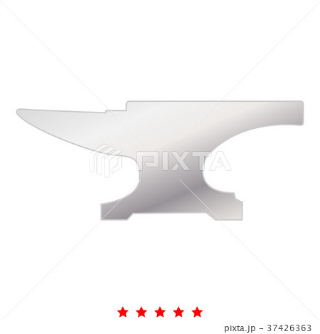 Anvil block icon Illustration color fill style 37426363