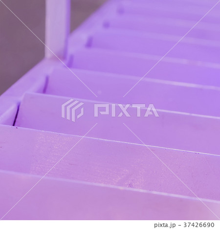 Stairs, steps, fashionable violet color. Creative 37426690