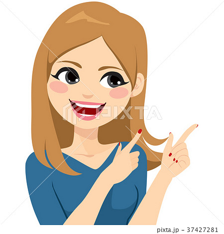 Woman Gesturing Smiling 37427281