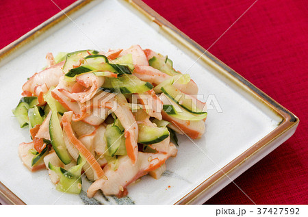 中華いかとキュウリの和え物 中華いかとキュウリの和え物 37427592