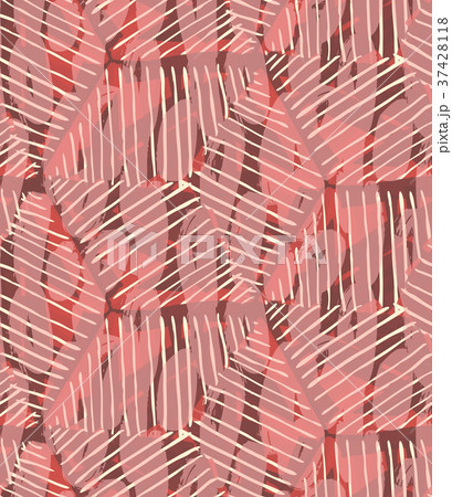 Hand hatched hexagons with pink marker brush Hand hatched hexagons with pink marker brush 37428118