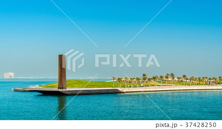 Steel Obelisk in Mia Park at Museum of Islamic Art 37428250