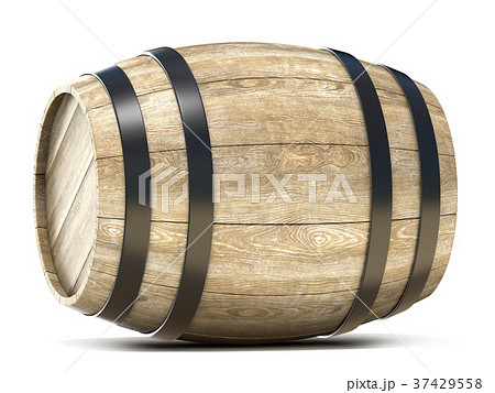 Wooden barrel. 3D 37429558