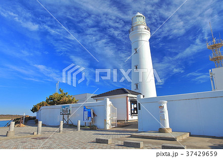 犬吠埼燈台と白いポスト 犬吠埼燈台と白いポスト 37429659