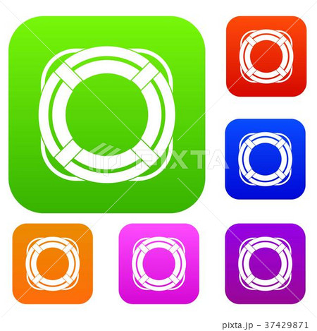 Lifebuoy set color collection Lifebuoy set color collection 37429871
