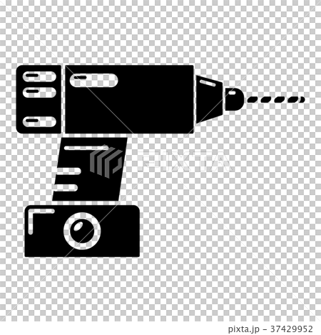 Drill icon, simple black style Drill icon, simple black style 37429952