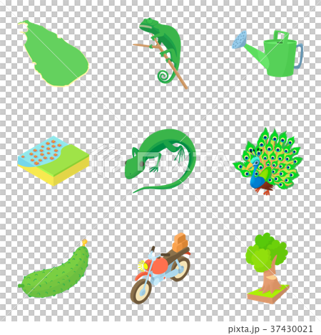 Forest care icons set, cartoon style Forest care icons set, cartoon style 37430021