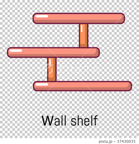 Wall shelf icon, cartoon style Wall shelf icon, cartoon style 37430035
