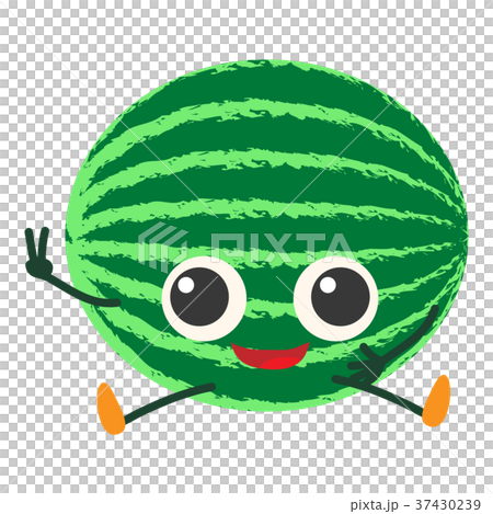Watermelon icon, cartoon style Watermelon icon, cartoon style 37430239