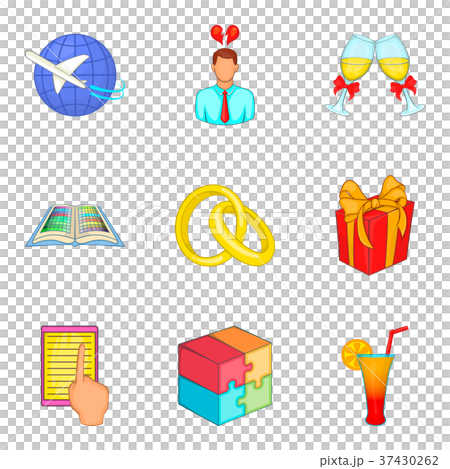 Responsibility icons set, cartoon style Responsibility icons set, cartoon style 37430262