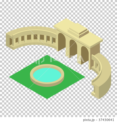 Triumphal arch belgium icon, isometric 3d style Triumphal arch belgium icon, isometric 3d style 37430641