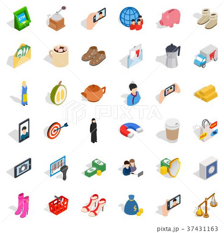Computer icons set, isometric style 37431163