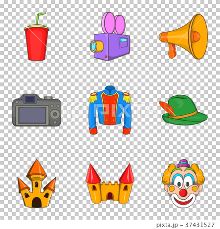 Live action icons set, cartoon style Live action icons set, cartoon style 37431527