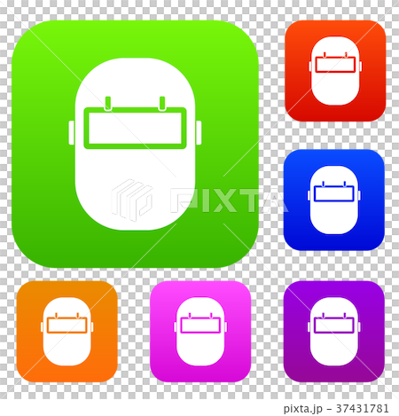 Welding mask set color collection - Stock Illustration [37431781] - PIXTA