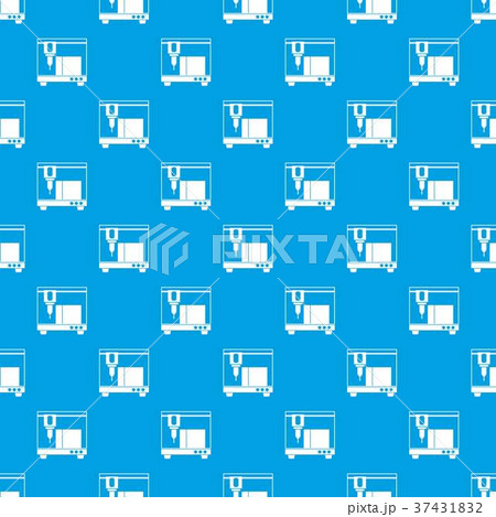 3D printer pattern seamless blue 37431832