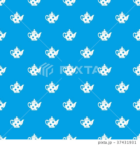 Kettle pattern seamless blue Kettle pattern seamless blue 37431931