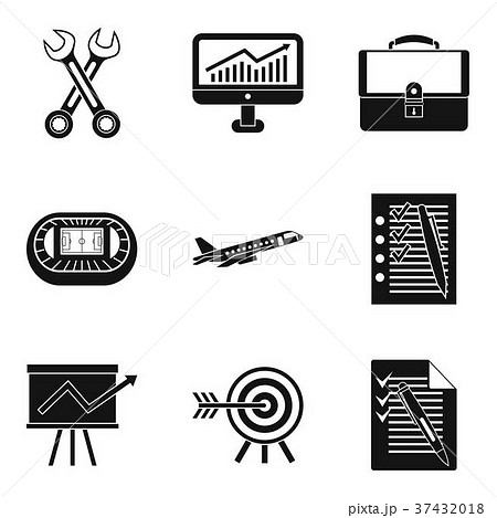Customer-centricity icons set, simple style 37432018