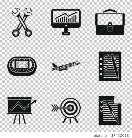 Customer-centricity icons set, simple style 37432018