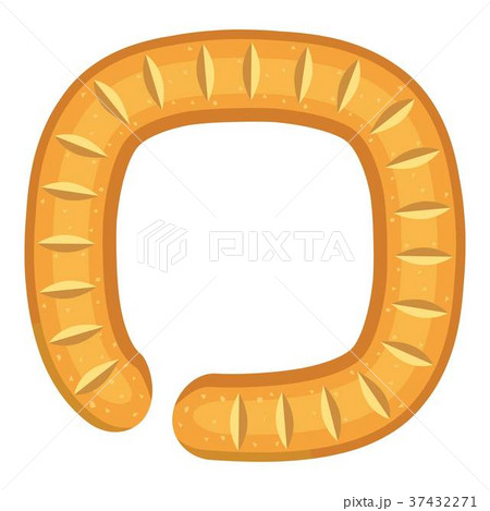 Sign circular bread icon, cartoon style 37432271