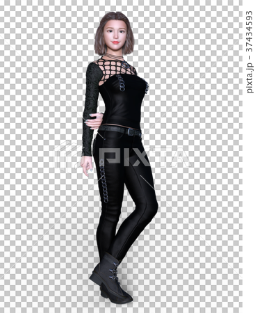 若い女性 37434593