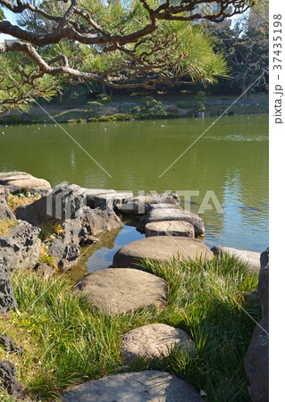 清澄庭園：磯渡り 37435198