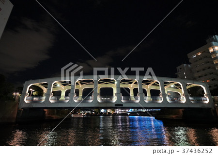 日本の東京都市景観・豊海橋 37436252
