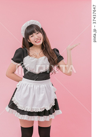 黒メイドコスプレ　紹介 37437647