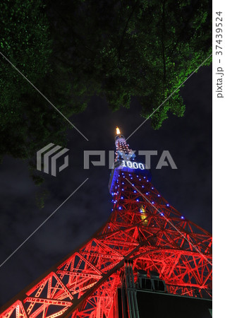 オリンピックカラーの東京タワー 37439524