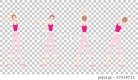 瑜伽婦女的例證 37439731