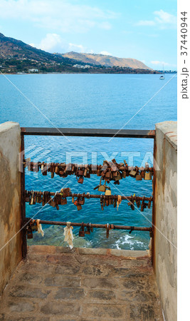 Love padlocks in Cefalu, Sicily, Italy 37440944