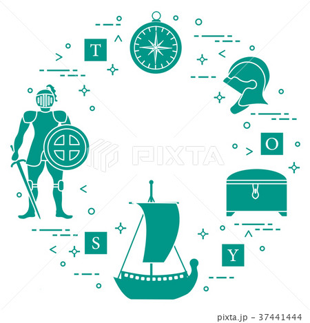 Knight, shield, sword, helmets, ship and other Knight, shield, sword, helmets, ship and other 37441444