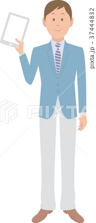 スーツ　ビジネスマン　男性　イラスト 37444832