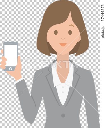適合辦公室夫人OL智能手機婦女SNS例證 適合辦公室夫人OL智能手機婦女SNS例證 37444873