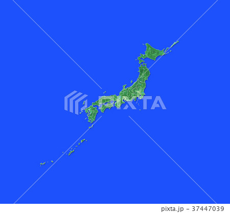 緑の日本地図 37447039