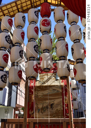 祇園祭 油天神山の写真素材