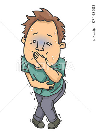 Man Stomach Ache Vomit 37448683