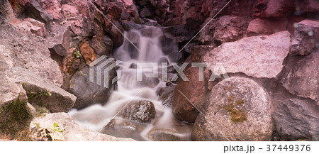 Waterfall among stones. Riga. Latvia 37449376