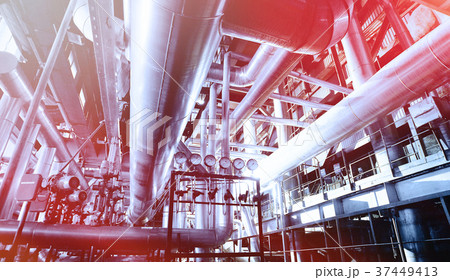 Industrial zone, Steel pipelines and equipment Industrial zone, Steel pipelines and equipment 37449413