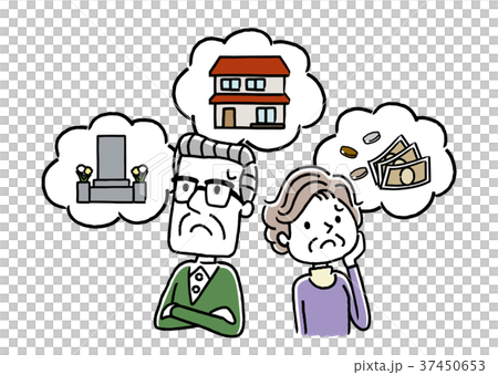 年長夫婦：焦慮，擔心，晚年 37450653