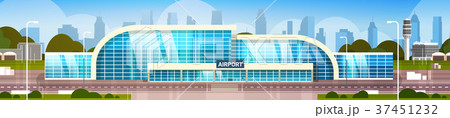 Airport Building Modern Terminal Exterior With 37451232
