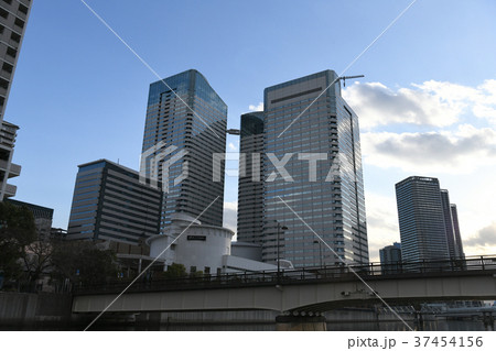 日本の東京都市景観・晴海方面を望む 37454156