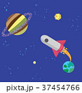 The rocket takes off from Earth to Saturn 37454766