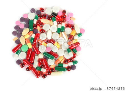 Assorted pharmaceutical medicine pills Assorted pharmaceutical medicine pills 37454856