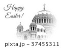 Card for Easter with church 37455311