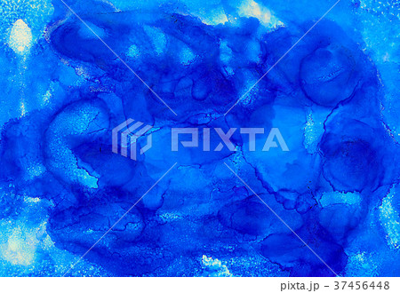 Abstract painted blue clouds with texture Abstract painted blue clouds with texture 37456448